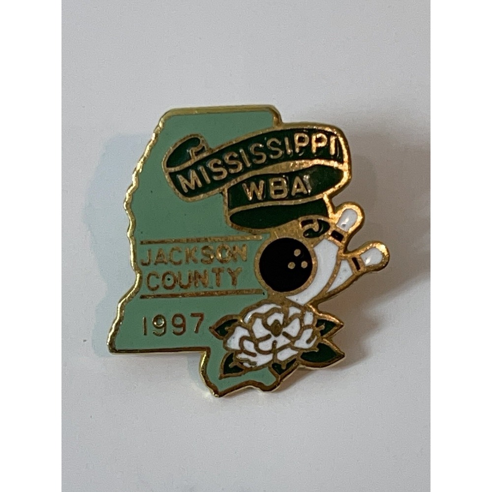 Mississippi WBA 1997 Jackson County Lapel Pin Women's Bowling Association